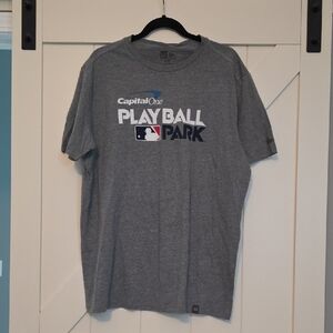 New Era Gray 'Play Ball Park' Short Sleeve Tee